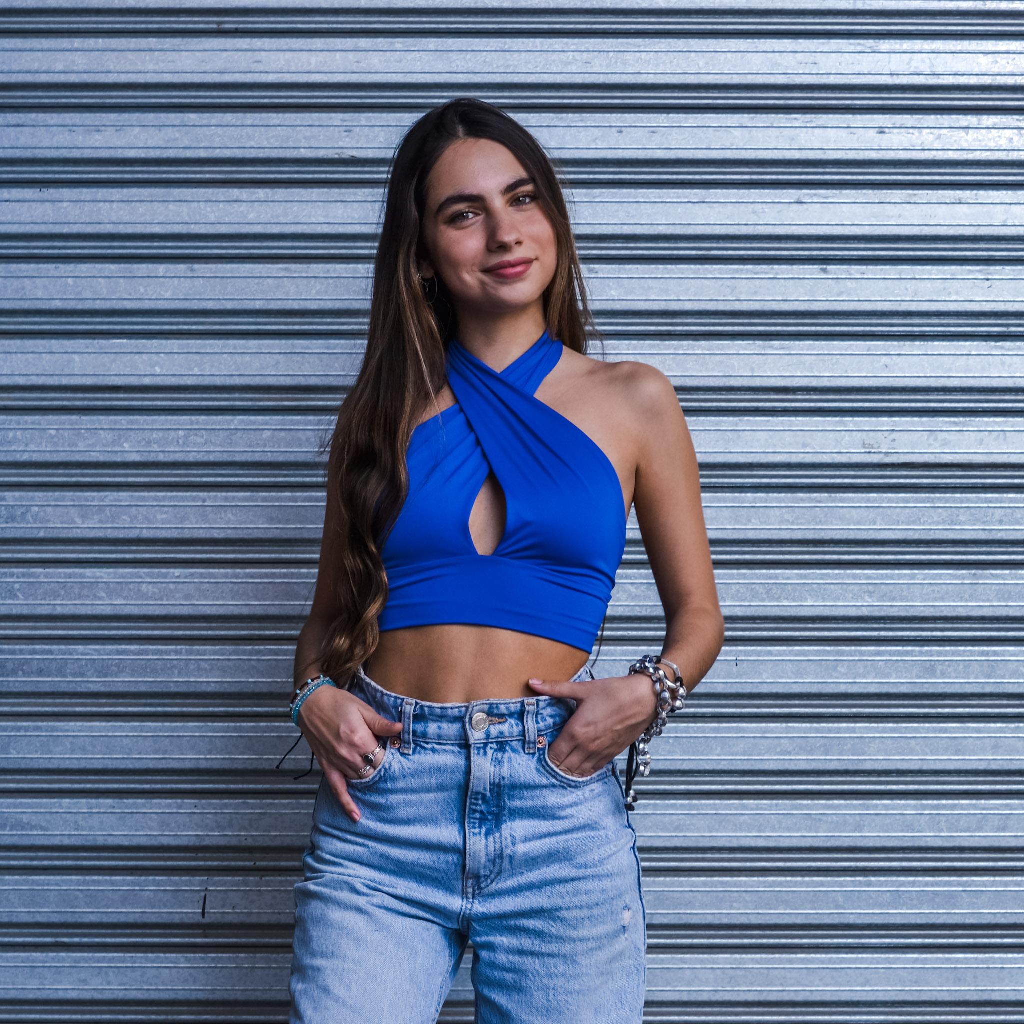 Top Kendall azul – Maria Cristina Collection